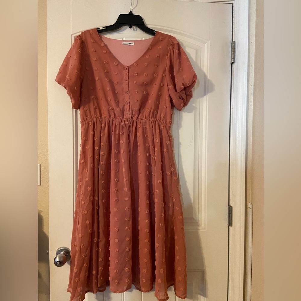 Women’s Baltic Born Brand Sheer Rose Boho Dress XL - Picture 1 of 3